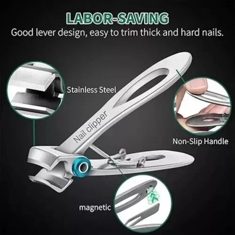 Heavy Duty Stainless Professional Toe Nail Clippers Set Extra Large For Thick Nails Ideal For Men W 8