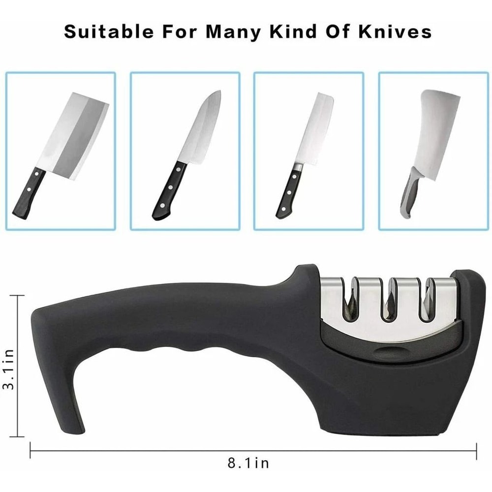 Knife Sharpening Tool Ceramic Tungsten Stages Professional Blade Hone Kitchen Knife Sharpening Sys 6