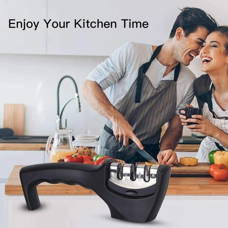 Knife Sharpening Tool Ceramic Tungsten Stages Professional Blade Hone Kitchen Knife Sharpening Sys 8