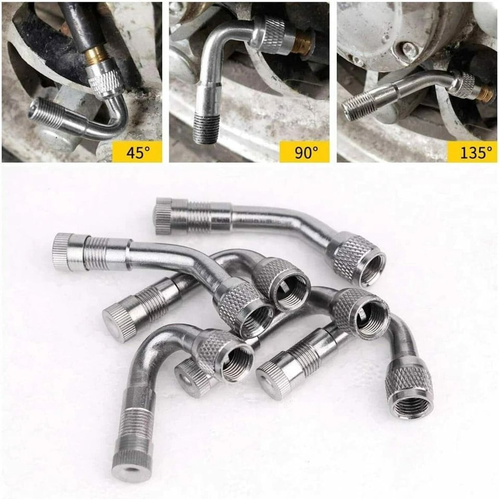 Universal Tire Valve Stem Extension For Cars Motorcycles Bicycles Trucks And RVs Degree Angled Valv 1