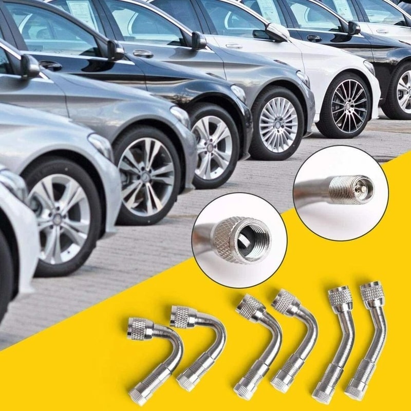 Universal Tire Valve Stem Extension For Cars Motorcycles Bicycles Trucks And RVs Degree Angled Valv 2
