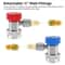AC Quick Coupler Adapter 90Degree Connector Fittings For HP LP Manifold Gauge Set SAE Male Flare 4