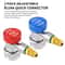 AC Quick Coupler Adapter 90Degree Connector Fittings For HP LP Manifold Gauge Set SAE Male Flare 6