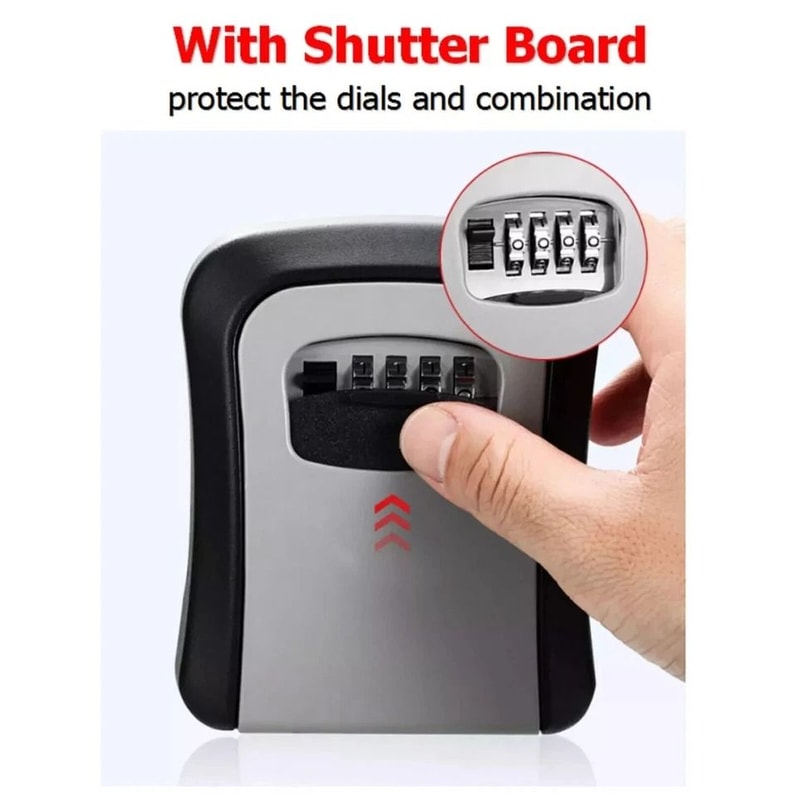 Adjustable Digit Combination Key Box Secure Storage Safe For Home Outdoor Padlock Dial Security 3
