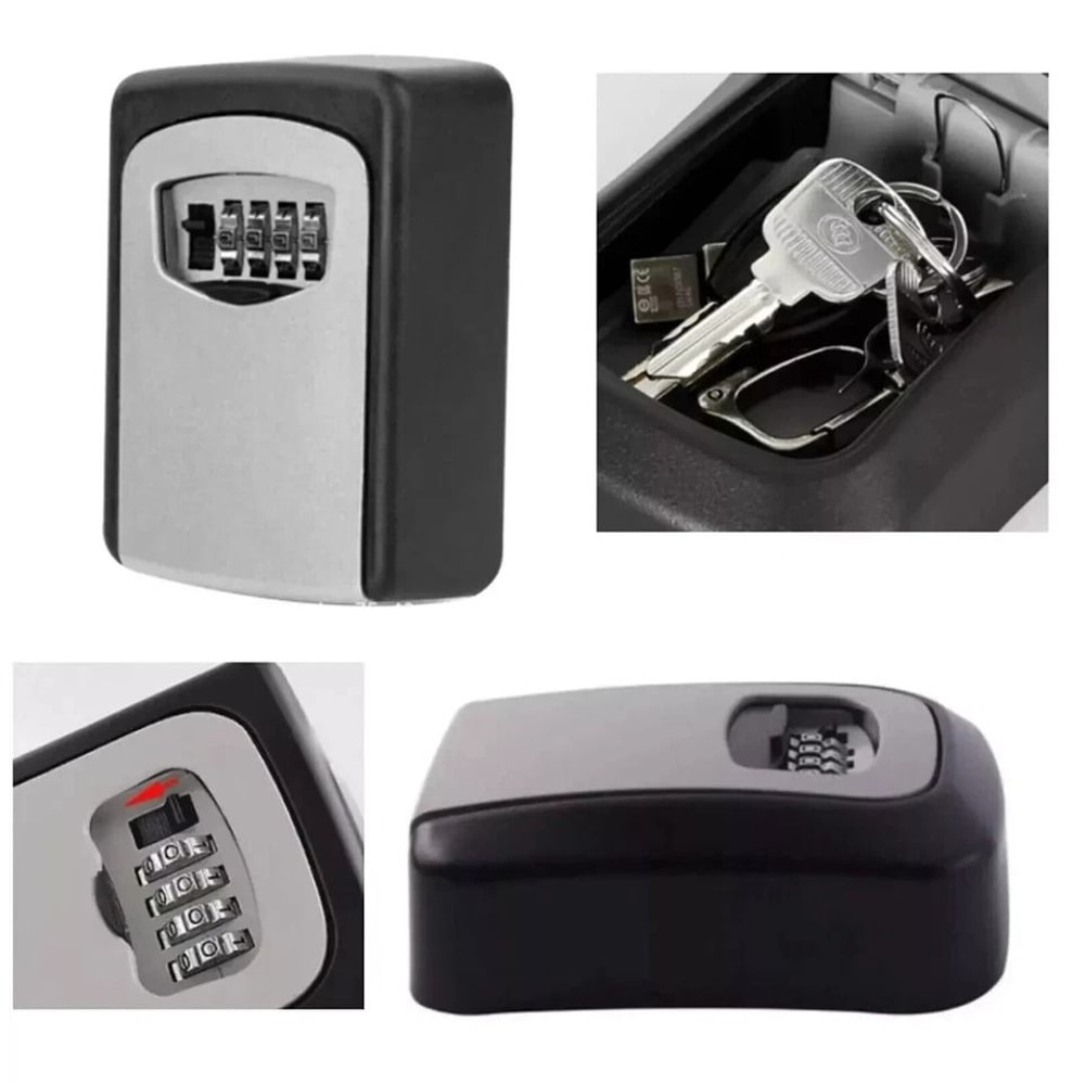 Adjustable Digit Combination Key Box Secure Storage Safe For Home Outdoor Padlock Dial Security 6