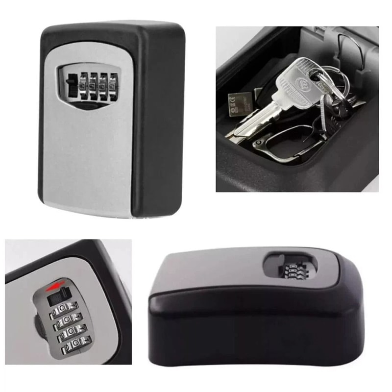 Adjustable Digit Combination Key Box Secure Storage Safe For Home Outdoor Padlock Dial Security 6
