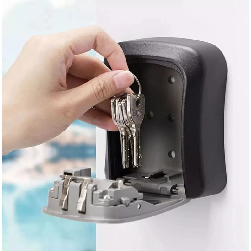 Adjustable Digit Combination Key Box Secure Storage Safe For Home Outdoor Padlock Dial Security 1