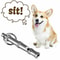 Adjustable Frequency Dog Whistle Stop Barking Hot Pet Training Stainless Steel Obedience Whistle 0