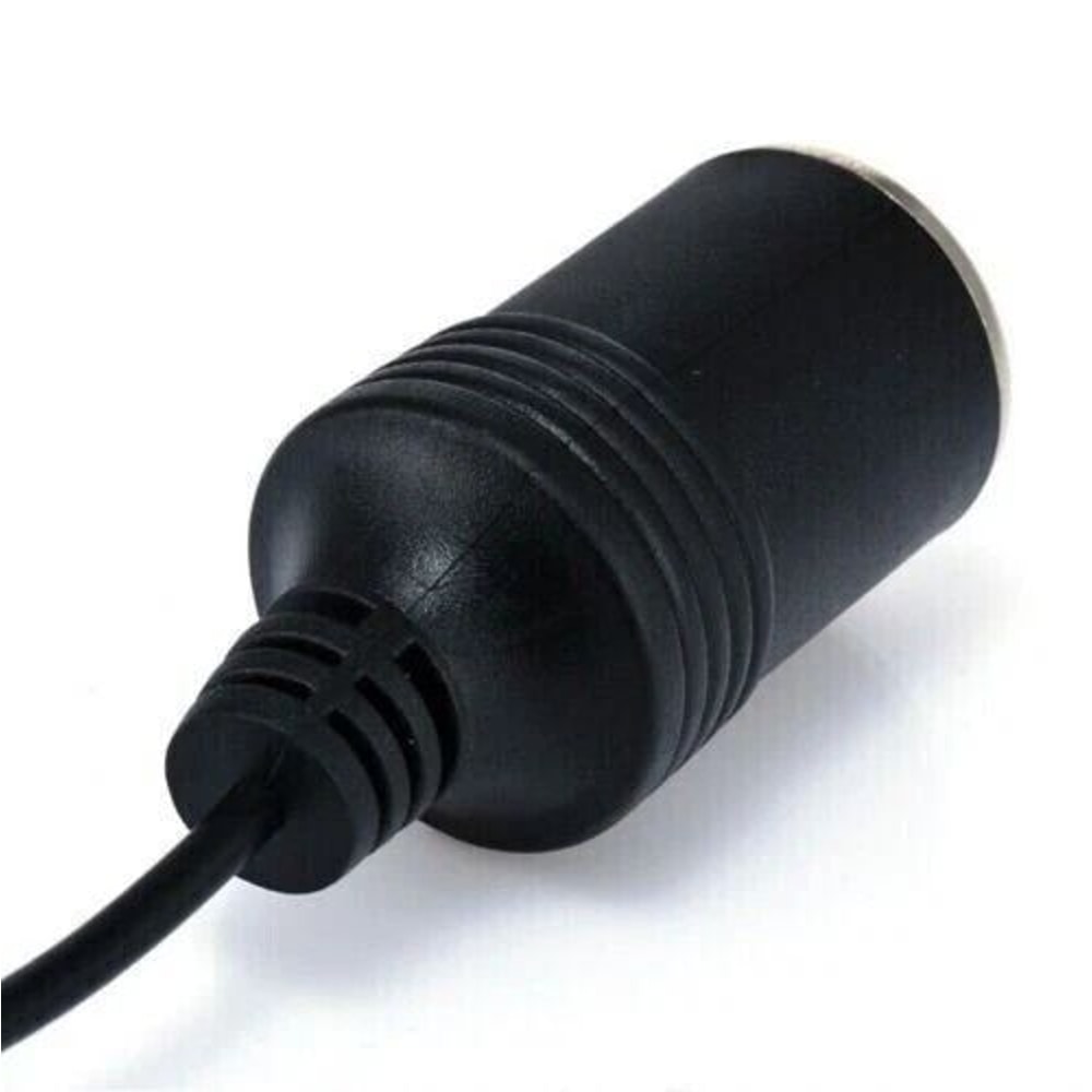 USB To Car Cigarette Lighter Adapter Converter Power Cable For Car Electronics Dash Cams Heated Sea 2