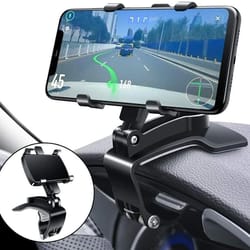 universal car phone mount holder for cell phone, adjustable for iphone, samsung galaxy, dashboard and rearview