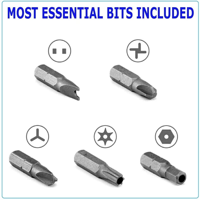 Torx TriWing Hex Spanner Security Tamper Proof Bits Set With Magnetic Extension 6