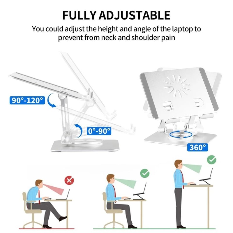 Rotatable Tablet Stand Adjustable Aluminum Holder For IPad Smartphone IPhone Compatible With Tablet 9