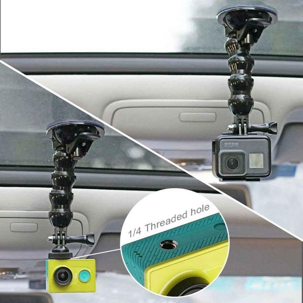 Suction Cup Car Holder Mount Windshield Camera Stand For Smartphones Nikon DSLR 2