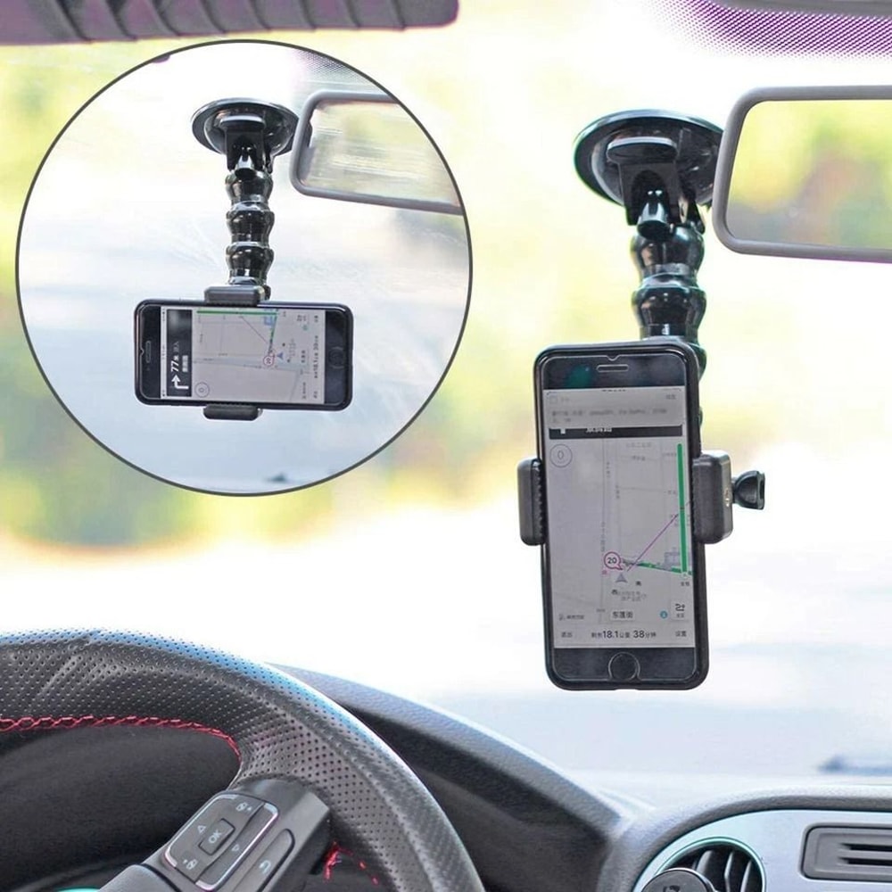 Suction Cup Car Holder Mount Windshield Camera Stand For Smartphones Nikon DSLR 3