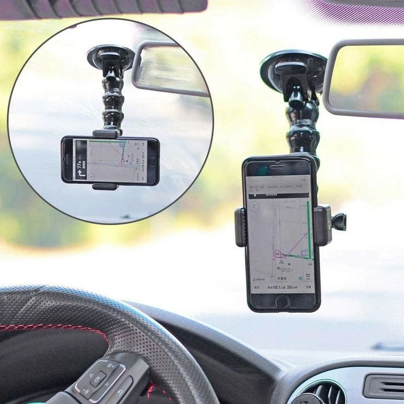 Suction Cup Car Holder Mount Windshield Camera Stand For Smartphones Nikon DSLR 3