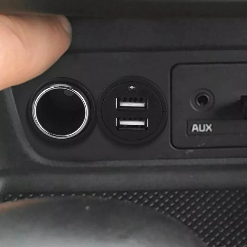 Dual USB Charger Power Adapter Car Cigarette Lighter Socket Splitter DC Outlet For Vehicles Camper 1