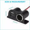 Dual USB Charger Power Adapter Car Cigarette Lighter Socket Splitter DC Outlet For Vehicles Camper 3