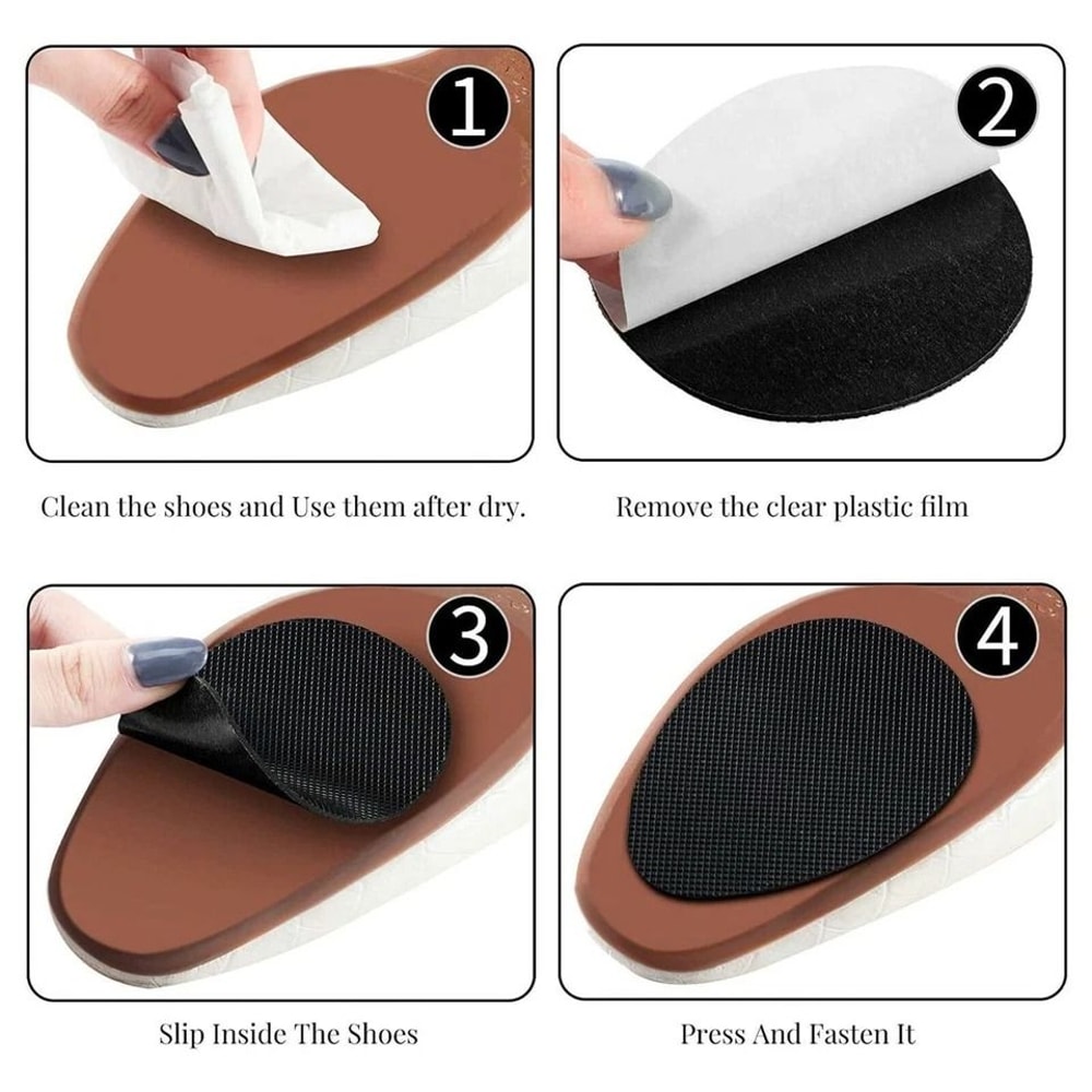 Sole Grip Protector For High Heels AntiSlip Cushion Pads NonSlip Adhesive Shoe Pads For Boots And S 3