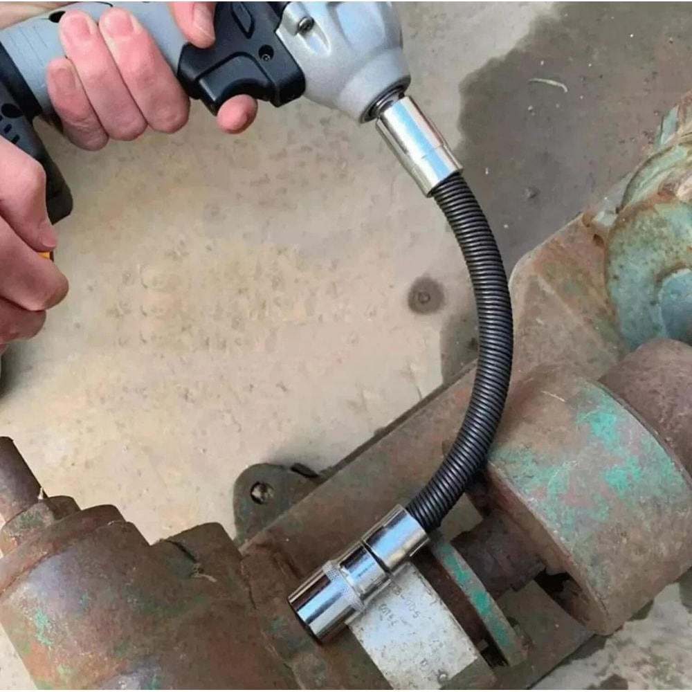 Drive Long Set Flexible Extension Socket Bar Wrench ChromeVanadium Flex Bars Durable Auto Repair To 0