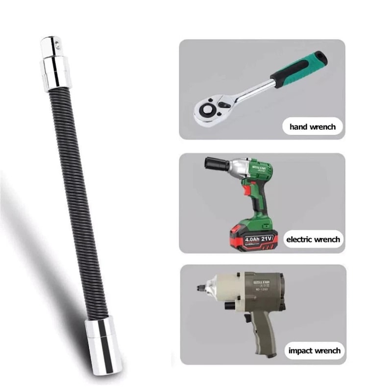 Drive Long Set Flexible Extension Socket Bar Wrench ChromeVanadium Flex Bars Durable Auto Repair To 5