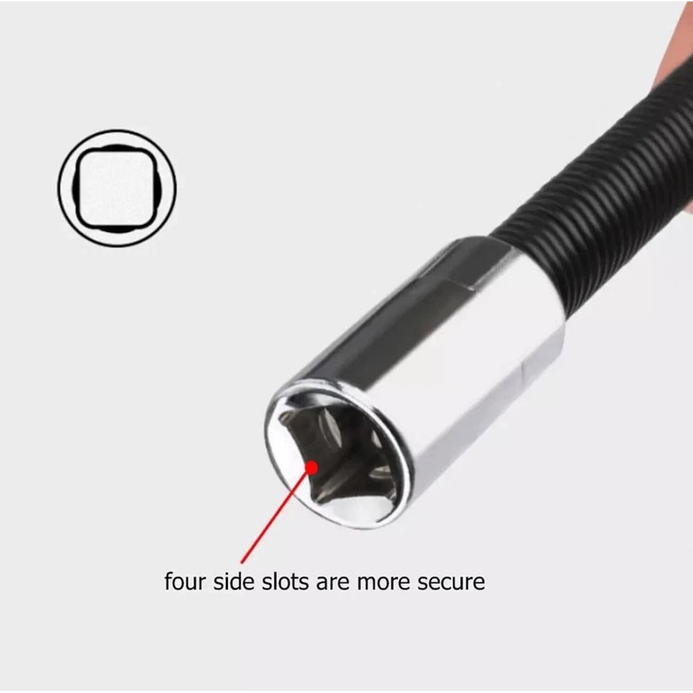 Drive Long Set Flexible Extension Socket Bar Wrench ChromeVanadium Flex Bars Durable Auto Repair To 8