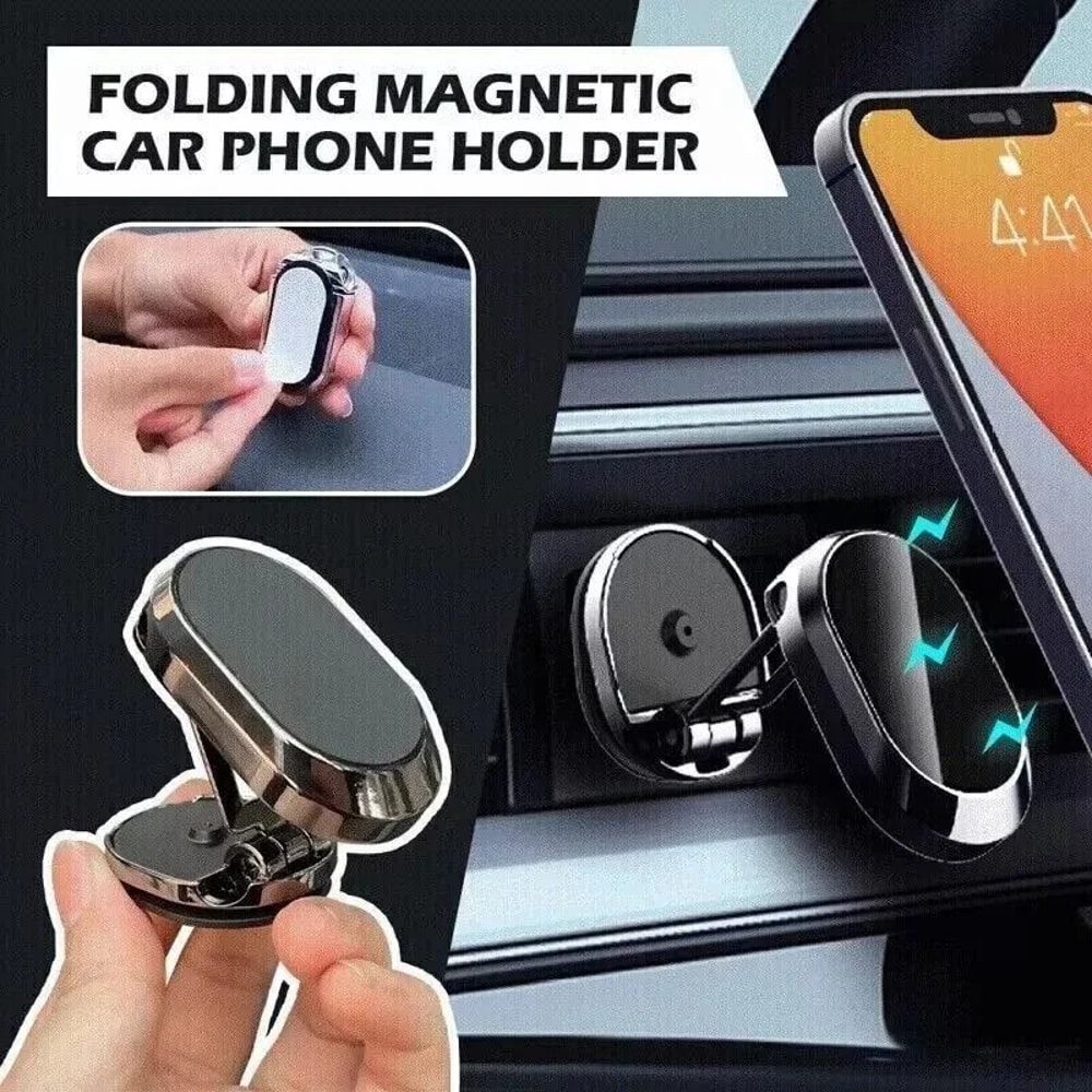 Magnetic Phone Holder For Car Swivel Dashboard Phone Mount Foldable Magnetic Holder For Cars 9