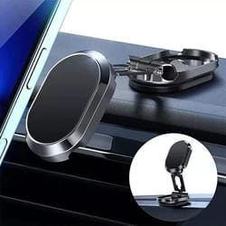magnetic phone holder for car, swivel dashboard phone mount, foldable magnetic holder for cars