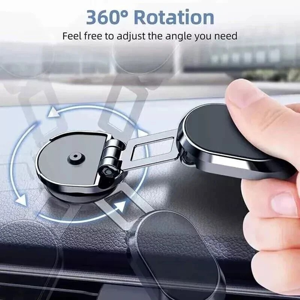 Magnetic Phone Holder For Car Swivel Dashboard Phone Mount Foldable Magnetic Holder For Cars 7
