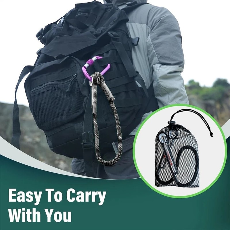 High Strength Prusik Cord PreSewn Loop For Climbing Arborist Rope Mountaineering Strength For Rescu 5