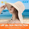 Wide Brim Sun Hat For Women UV Protection Neck Flap Adjustable Ponytail Cap For Outdoor Activities 9