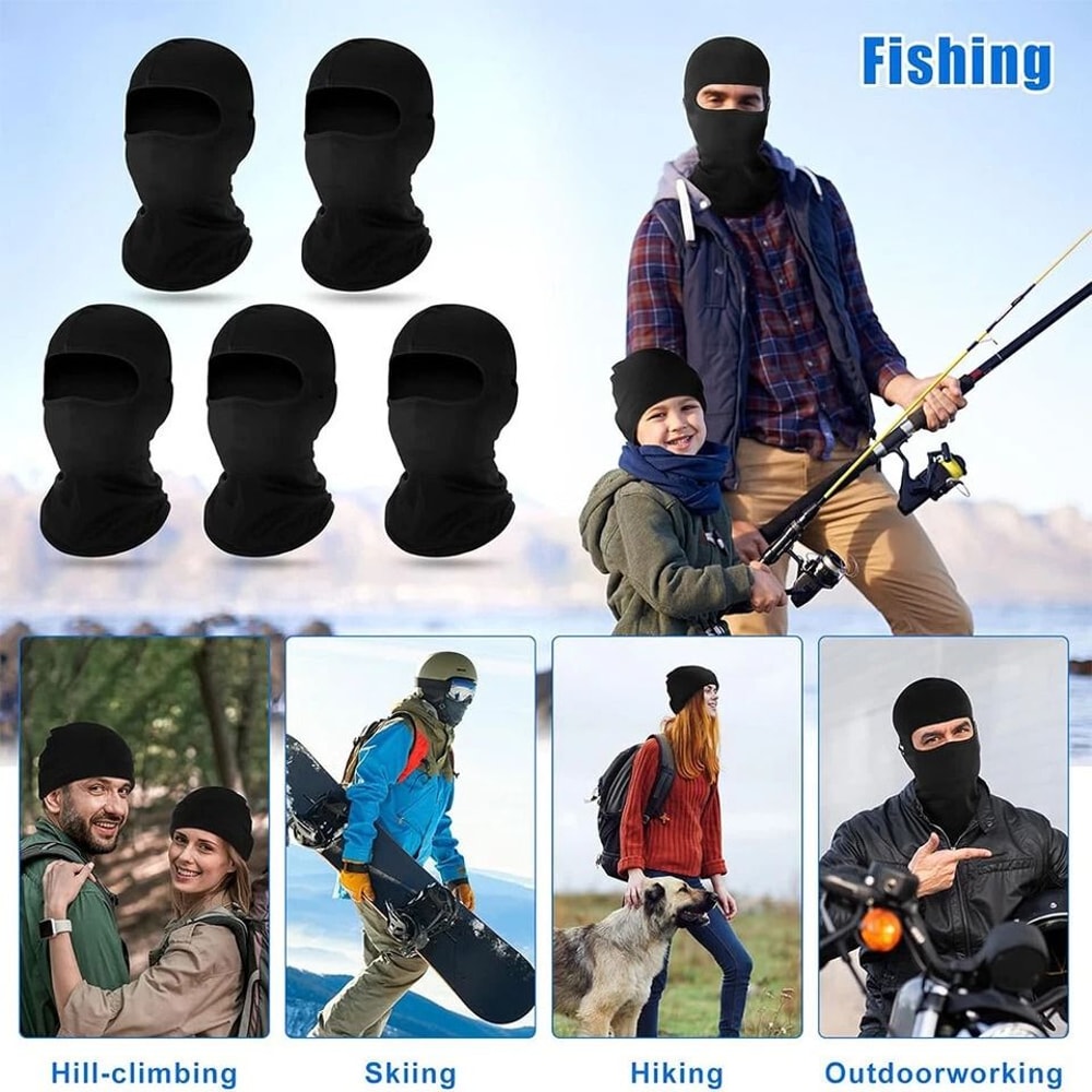 Windproof Full Face Mask Winter Balaclava Ski Fleece Neck Warmer Cold Weather Protection For Skiing 8