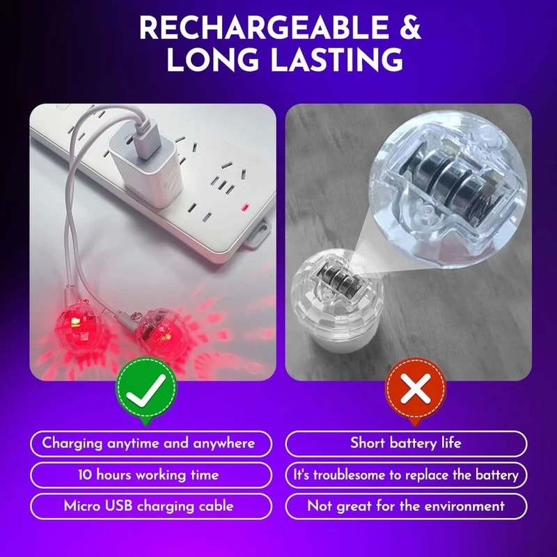 Light Up Disco Ball LED Earrings Perfect For Xmas Parties RGB Modes For Fun Glow 4