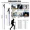 Walking Sticks AntiShock Pair Trekking Hiking Poles Collapsible Alpenstock Grip For Hiking Backpack