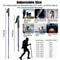 Walking Sticks AntiShock Pair Trekking Hiking Poles Collapsible Alpenstock Grip For Hiking Backpack