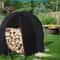 Waterproof Firewood Rack Cover Heavy Duty Log Hoop Protector UV Resistant Fits Round Log Holders 0