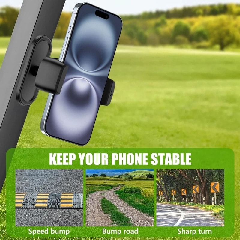 Universal Magnetic Golf Cart Phone Mount Rotatable Cellphone Holder 3