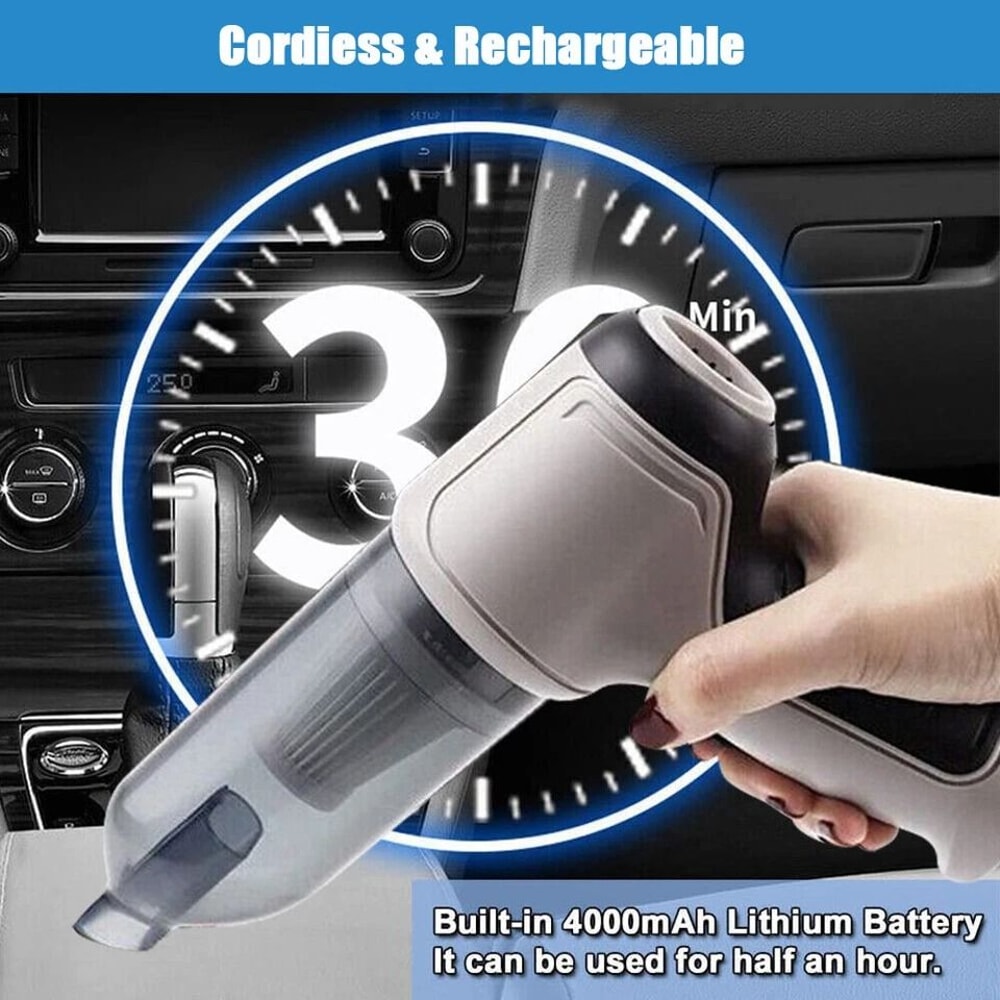 Strong Suction Powerful Wireless Portable Handheld Vacuum Cleaner Auto Car Home Cleaner Cordless Re 1