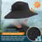 UV Protection Wide Brim Sun Hat Waterproof Bucket Cap For Hiking Fishing Safari Breathable Adjusta 7