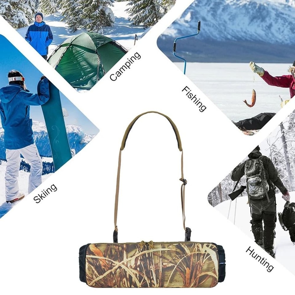 Tactical Hand Warmer Muff Fleece Lining Zipper Storage Keep Warm For Hunting Outdoor Activities 7