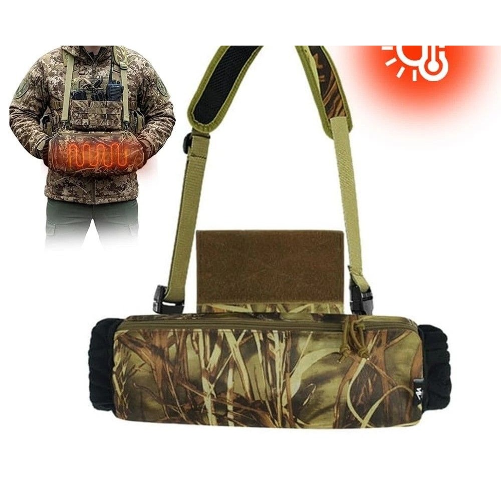 Tactical Hand Warmer Muff Fleece Lining Zipper Storage Keep Warm For Hunting Outdoor Activities 0