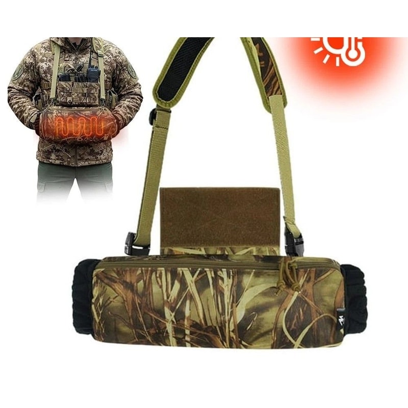 Tactical Hand Warmer Muff Fleece Lining Zipper Storage Keep Warm For Hunting Outdoor Activities 0