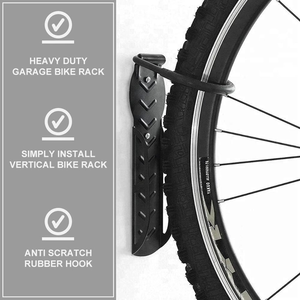 Vertical Bike Wall Mount Rack Heavy Duty Bicycle Hanger Hook Indoor Storage Solution For Garage Ap