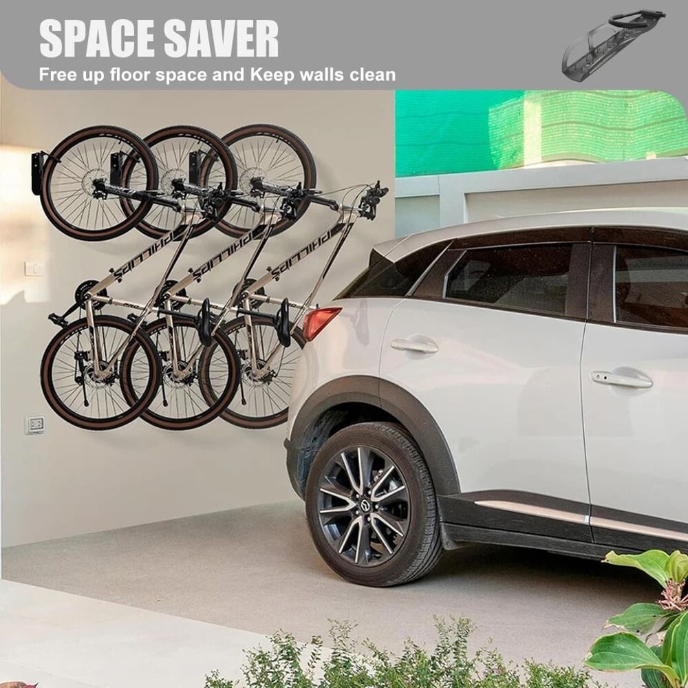 Vertical Bike Wall Mount Rack Heavy Duty Bicycle Hanger Hook Indoor Storage Solution For Garage Ap