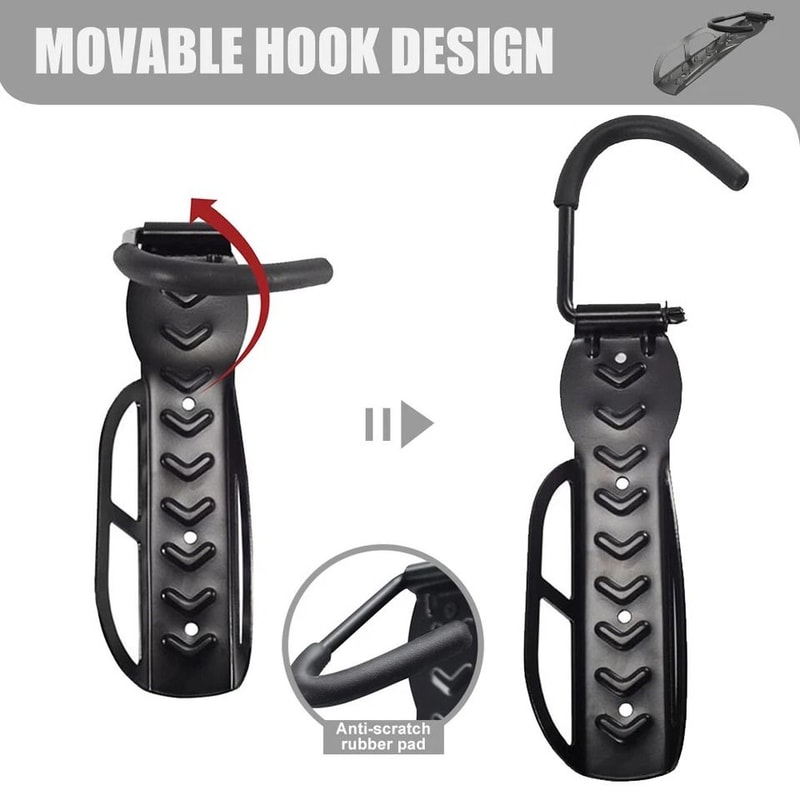 Vertical Bike Wall Mount Rack Heavy Duty Bicycle Hanger Hook Indoor Storage Solution For Garage Ap