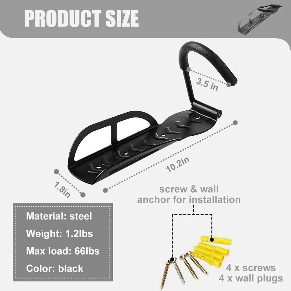 Vertical Bike Wall Mount Rack Heavy Duty Bicycle Hanger Hook Indoor Storage Solution For Garage Ap