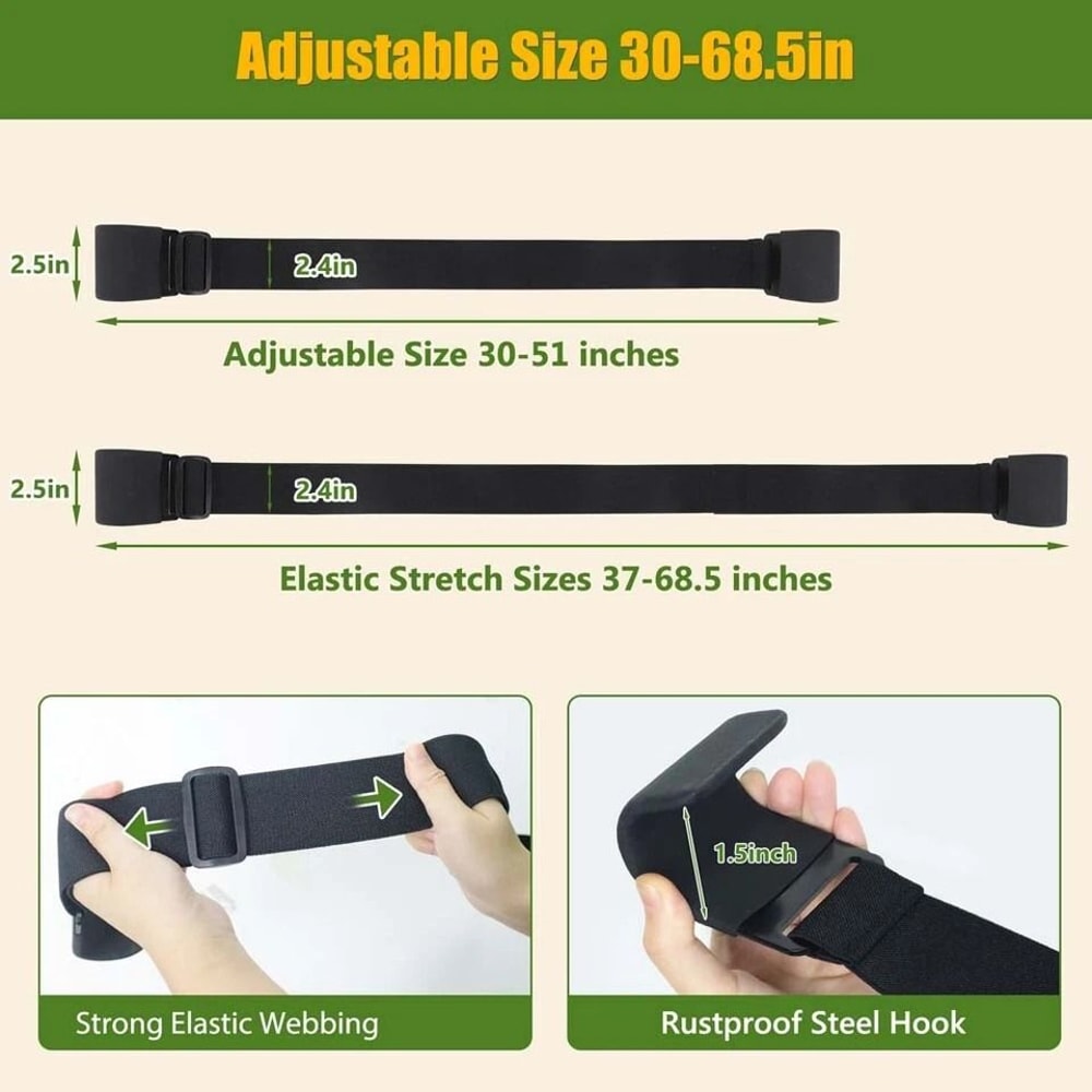 Adjustable Garbage Can Strap Raccoon Proof Trash Can Lock For Animals Secure And Protect Trash 1