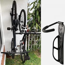 vertical bike wall mount rack, heavy duty bicycle hanger hook, indoor storage solution for garage & apartments