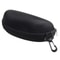 Eye Glasses Black Clam Shell Sunglasses Hard Case With Zipper Protect Your Glasses With Hook 0