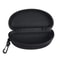 Eye Glasses Black Clam Shell Sunglasses Hard Case With Zipper Protect Your Glasses With Hook 1