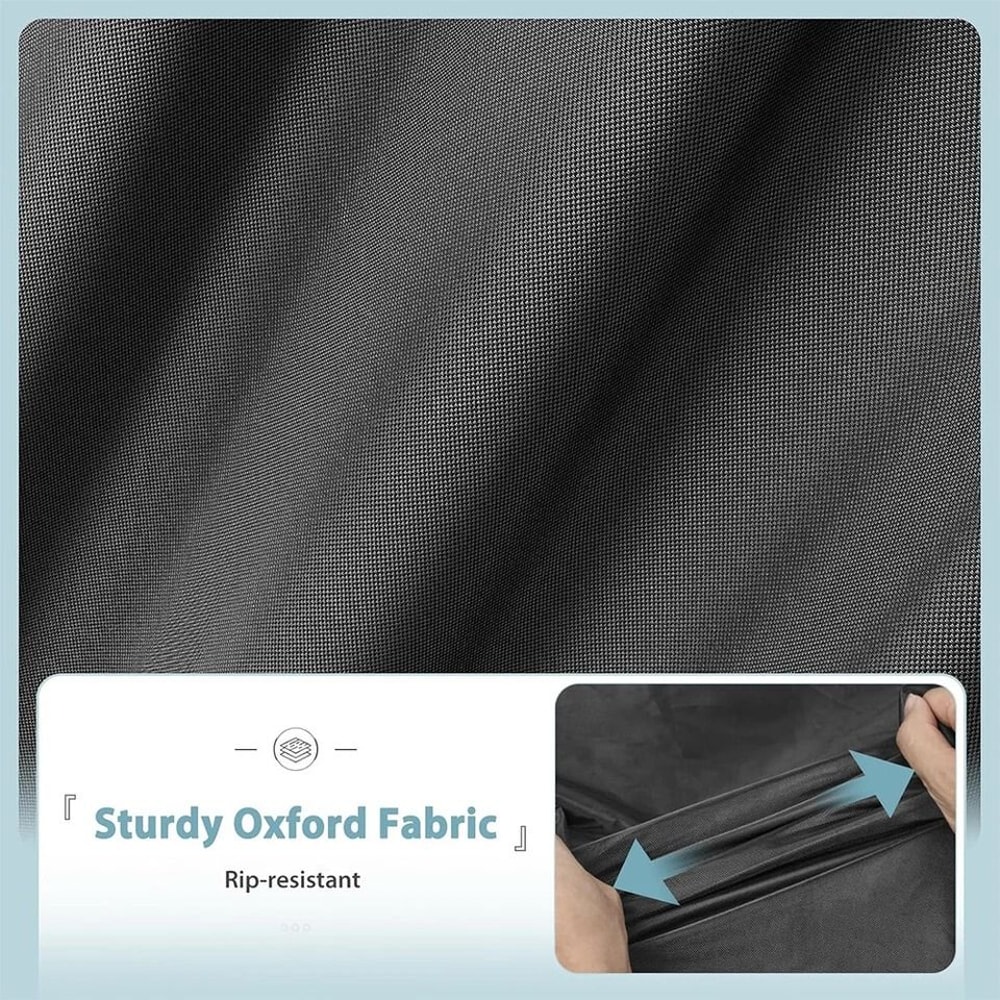 Waterproof Patio Round Fire Pit Cover UV BBQ Grill Cover Outdoor Windproof Protector For Charcoal G 3